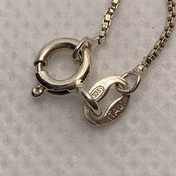 Sterling Silver Open Work Heart Necklace - Picture 3 of 3